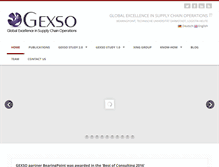 Tablet Screenshot of gexso.com
